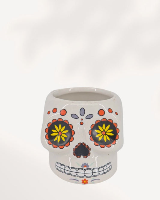 Pots en forme de crâne en sucre