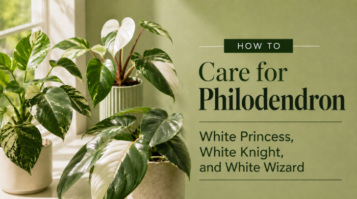 How to Care for Philodendron White Princess, White Knight, and White Wizard
