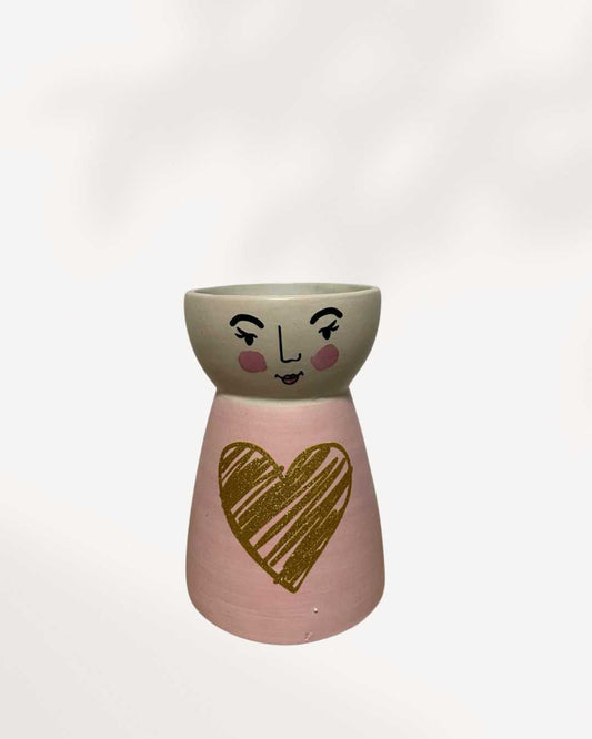 Ceramic Face Vase, Unique Gifts