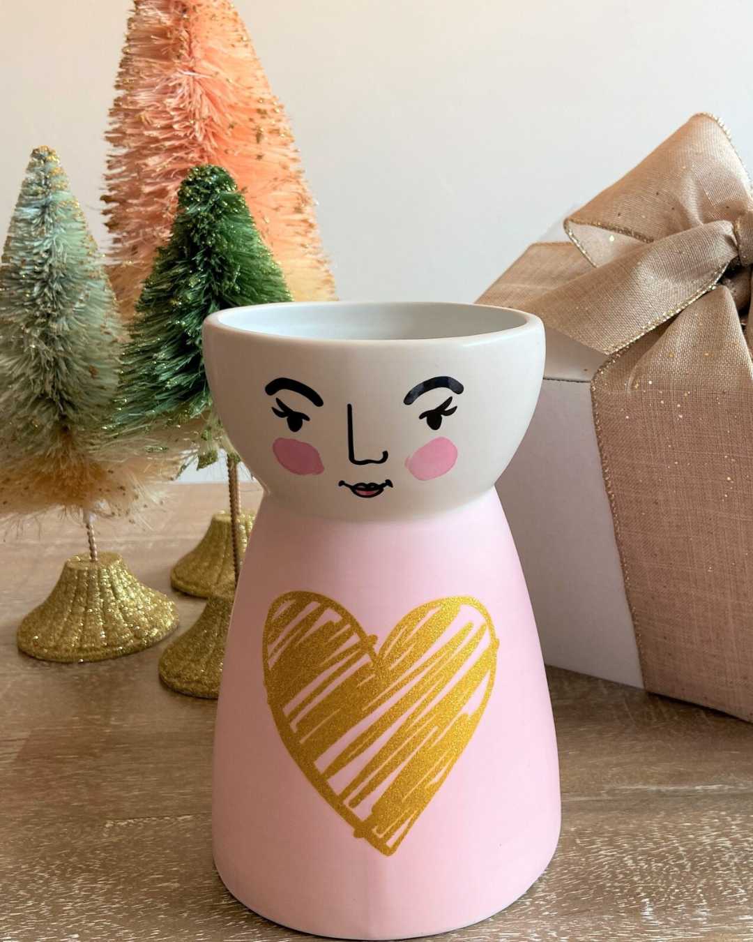 Ceramic Face Vase, Unique Gifts