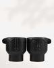 Large Vivienne Face Pot Black Fit 4" Pot
