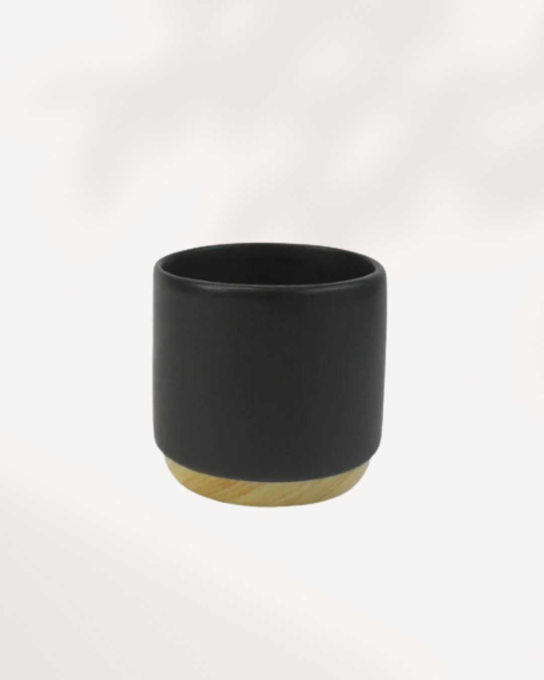 Sawyer Pot | Cylindrical Galzed Pot Black
